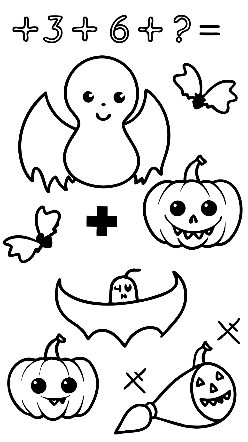 coloriages de mathématiques d’Halloween